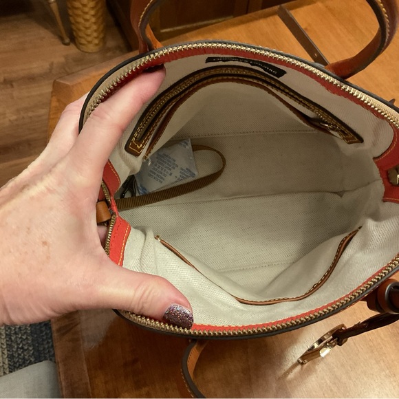 Dooney & Bourke Geranium Pebble Leather Satchel and Wallet Set - Picture 5 of 14